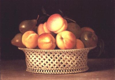 Tigela de Pêssegos (óleo sobre tela) de Raphaelle Peale