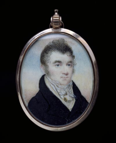 Retrato de JS Willett, c.1810 (aquarela sobre marfim) de Raphaelle Peale