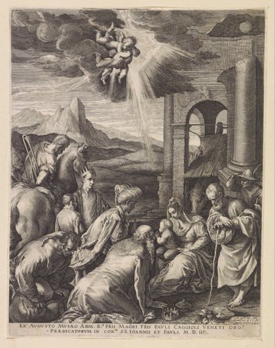 Adoração dos reis de Raphaël Sadeler (I)