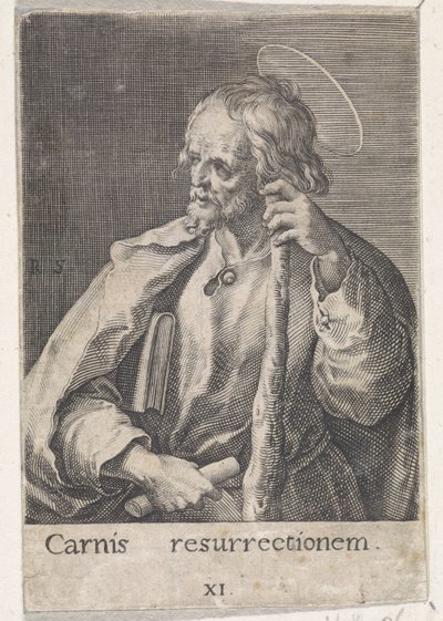 Apóstolo Tiago, o Menor
Cristo, Maria e os doze apóstolos (título da série) de Raphaël Sadeler (I)