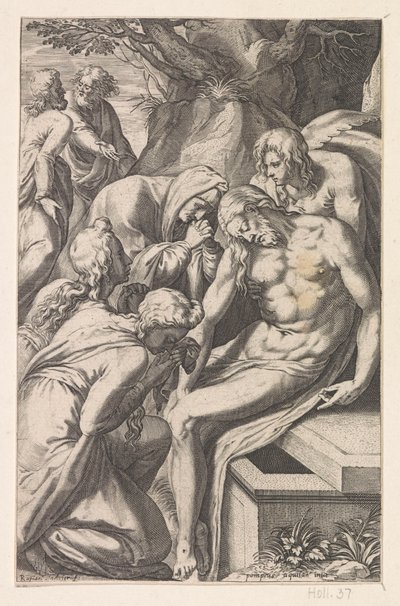 Lamentação e sepultamento de Cristo de Raphaël Sadeler (I)