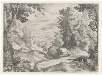 Paisagem com uma capela de Raphaël Sadeler (I)