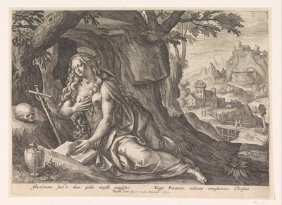 Maria Madalena no deserto de Raphaël Sadeler (I)