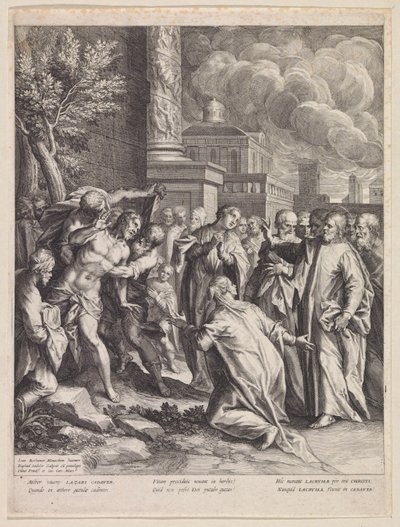 Ressurreição de Lázaro de Raphaël Sadeler (I)