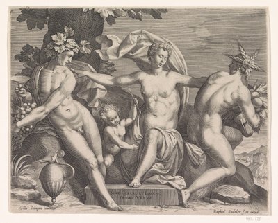 Vênus, Baco e Ceres de Raphaël Sadeler (I)