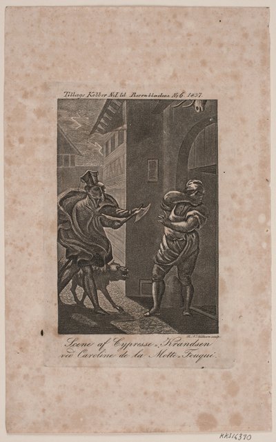 Cena de Cypresse-Knudsen. Cobre adicional para Rosenbladene No. 6, 1837 de Rasmus Nicolai Nielsen