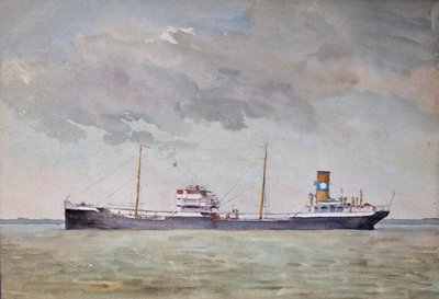 Fracht auf der Gironde-Mündung von Raymond Bonnefon