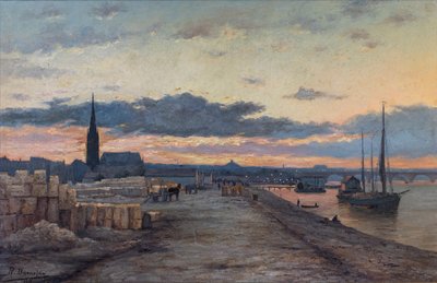 Pintura a óleo, Igreja de Saint-Pierre-aux-Liens, La cale aux pierre, Bernard Bonnefon, 2013 (foto) de Raymond Bonnefon