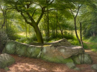 By Adel Crags: uma brilhante manhã de setembro de 2001 (óleo sobre cartão) de Raymond Booth