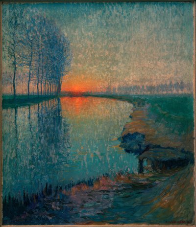 Pôr-do-sol no Nete de Raymond de la Haye