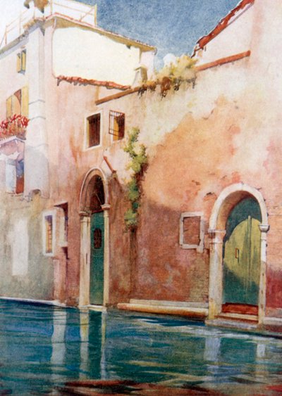 Um canal lateral (litografia a cores) de Reginald Barratt