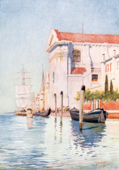 Zattere (litografia a cores) de Reginald Barratt