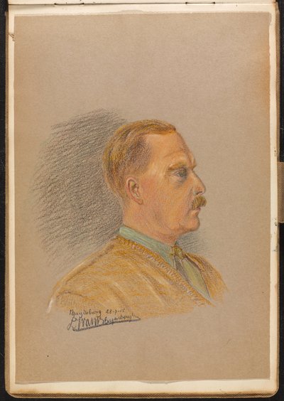 Retrato de um oficial britânico, Julho de 1915 (desenho) de Reginald Copleston Bond