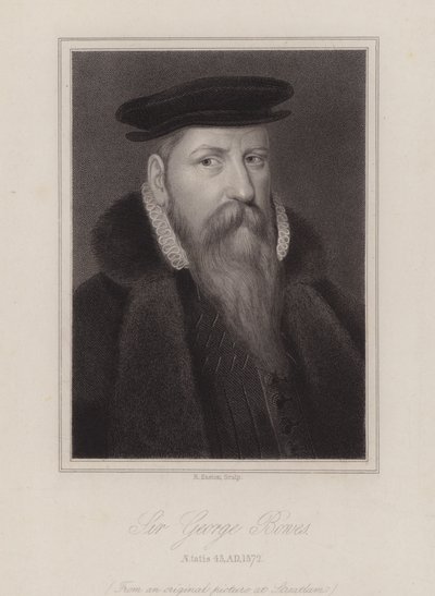 Sir George Bowes, soldado inglês (gravura) de Reginald Easton