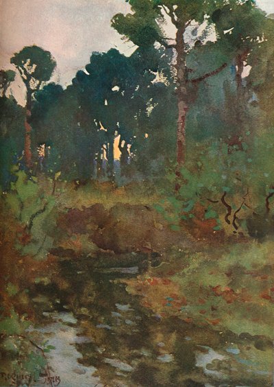 Estudo de paisagem decorativa, c1903 1903-1904 de Reginald Jones