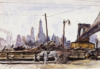 Ponte de Brooklyn de Reginald Marsh