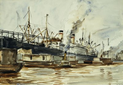 Cena da doca de Reginald Marsh