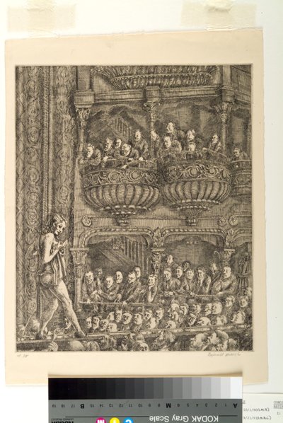 Gaiety Burlesque (gravura) de Reginald Marsh