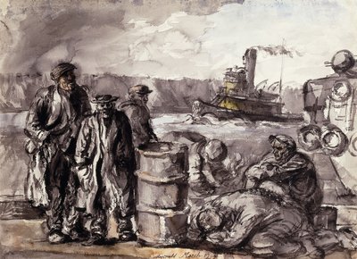 Nas docas de Reginald Marsh