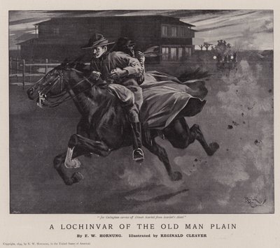 Um Lochinvar da planície do Velho Homem (litografia) de Reginald Thomas Cleaver
