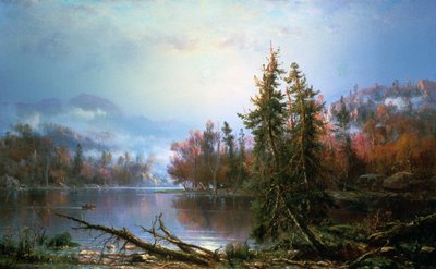Paisagem de outono, meados do século XIX de Regis Francois Gignoux