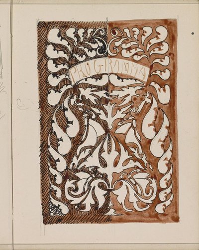 Design para uma capa de um livro de programa de Reijer Stolk