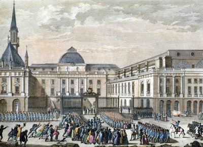 Bailly no Parlamento de Paris. 1794-1804 (gravura) de Reiner Vinkeles
