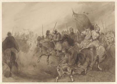 Luta equestre medieval de Reinier Craeyvanger