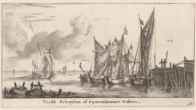 "Tocht Schuiten" ou barcos de pesca Spaarndam de Reinier Nooms, called Zeeman