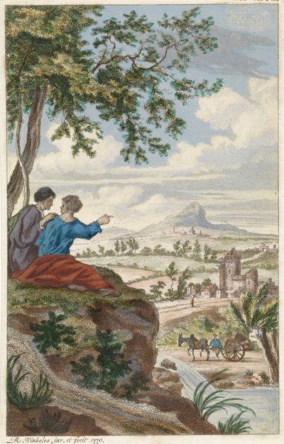 Números sobre uma paisagem de Reinier Vinkeles (I)