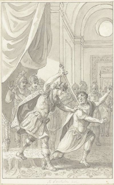 O Imperador Diocleciano mata o Aper de Reinier Vinkeles (I)