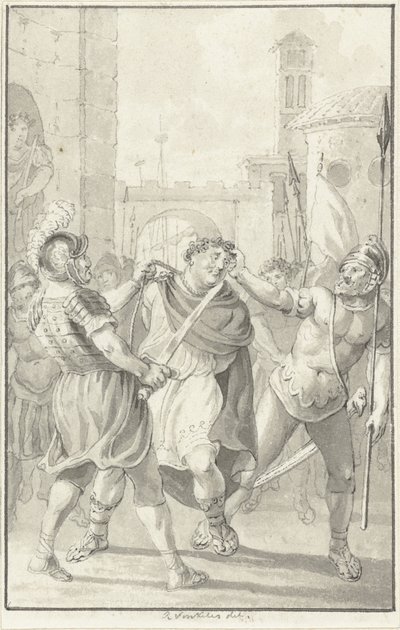 Imperador Vitellius a caminho da sua execução de Reinier Vinkeles (I)