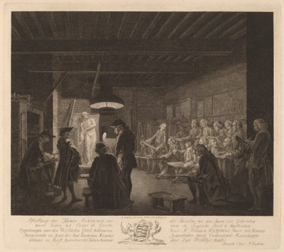 A Academia de Desenho em Amsterdã de Reinier Vinkeles