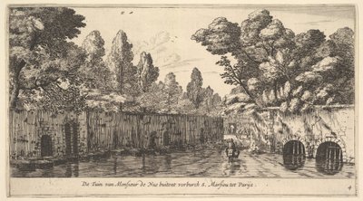 O jardim de M. de Nue Fora do subúrbio de S. Marceau, perto de Paris, século XVII. de Reinier Zeeman