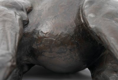 Grande girafa com cabeça abaixada, modelado em 1909-10, fundido antes de 1913 (bronze) (ver também 3084917-43) de Rembrandt Bugatti