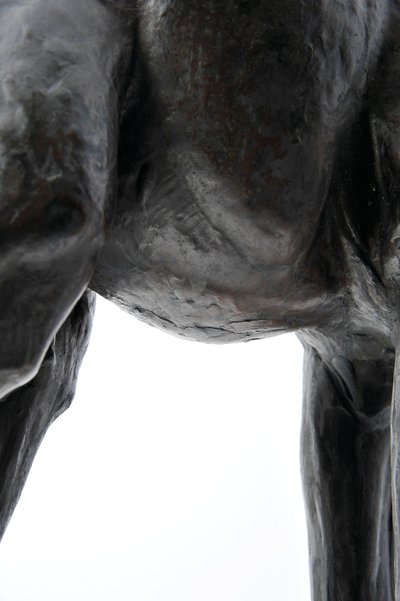 Grande girafa com cabeça abaixada, modelado em 1909-10, fundido antes de 1913 (bronze) (ver também 3084917-43) de Rembrandt Bugatti