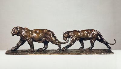 Dois Jaguares (bronze) de Rembrandt Bugatti