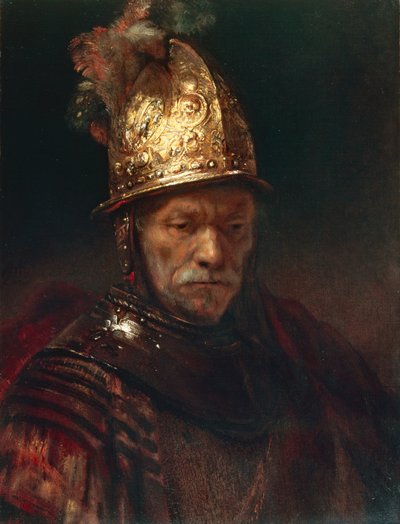 O Homem do Capacete de Ouro de Rembrandt Harmensz. van Rijn (circle of)