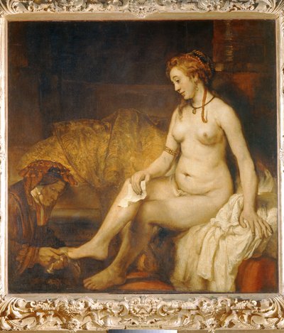 Betsabé no banho ... de Rembrandt Harmensz. van Rijn