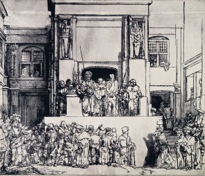 Cristo apresentado ao povo, 1655 de Rembrandt van Rijn