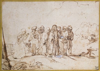 Cristo e a mulher cananéia de Rembrandt van Rijn