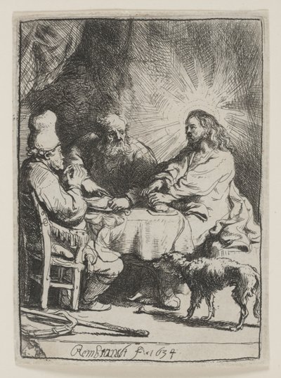 Cristo em Emaús: O Prato Menor de Rembrandt van Rijn
