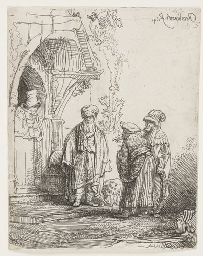 Jacob e Laban de Rembrandt van Rijn