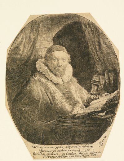 Jan Uytenbogaert, Pregador de Rembrandt van Rijn