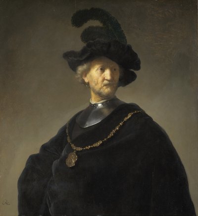 Velho com uma corrente de ouro de Rembrandt van Rijn