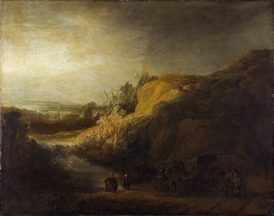 "Paysage avec bapteme d
