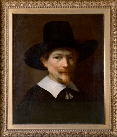 Retrato de um Homem (óleo sobre tela) de Rembrandt Harmensz. van Rijn