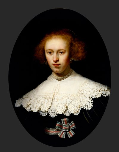 Retrato de uma jovem de Rembrandt van Rijn