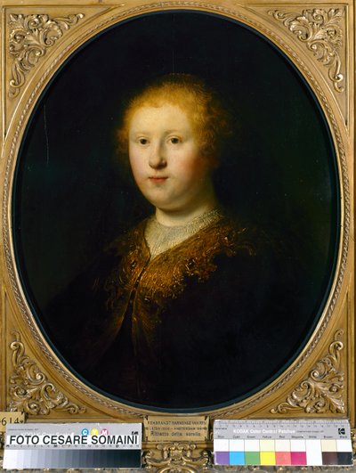 Retrato de uma jovem de Rembrandt van Rijn