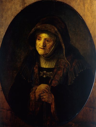 Profetisa Hannah (Mãe da Artista) de Rembrandt Harmensz. van Rijn